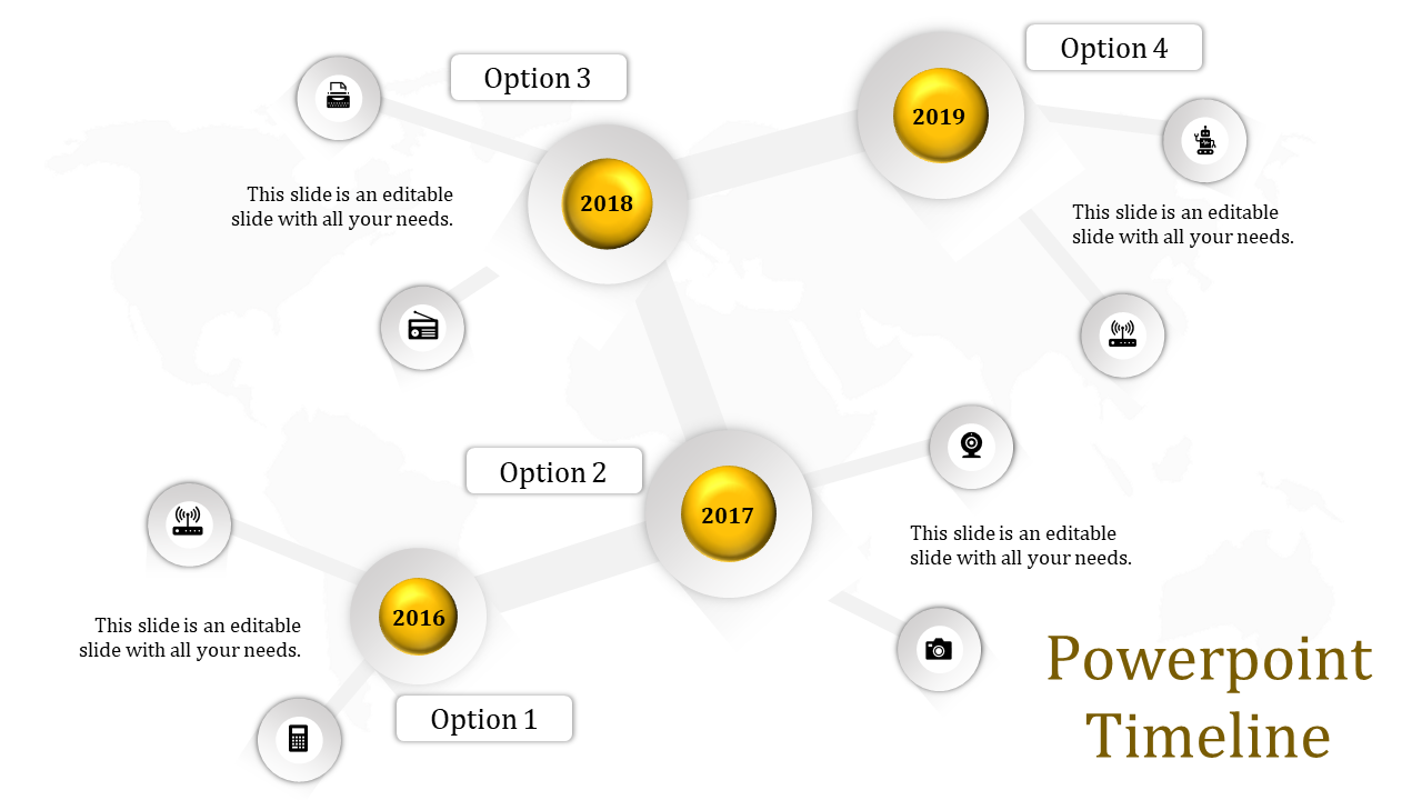 powerpoint timeline-powerpoint timeline-yellow